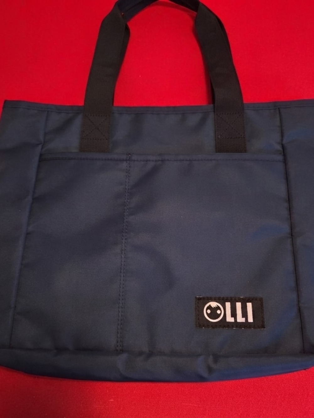 Olli Navy Blue Waterproof Tote Bag / Perforated Beach & Utility Bag W/ Strap